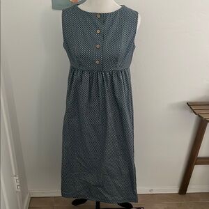 Vintage style Floral babydoll button front dress